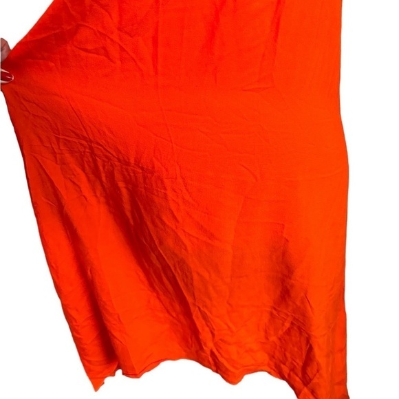 New York & Company Orange Halter Midi Dress Size M - Picture 5 of 17